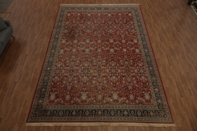 Traditional All-Over Large Rug 11x16 Hand-knotted Wool Vintage for Living Room gallery