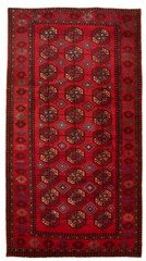 Vintage 4’11” x 9’8″ Traditional Hand Knotted Vegetable Dye Wool Area Rug