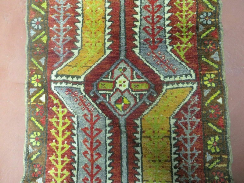 Small Turkish Yastik Rug 2x3, Antique Geometric Tribal gallery