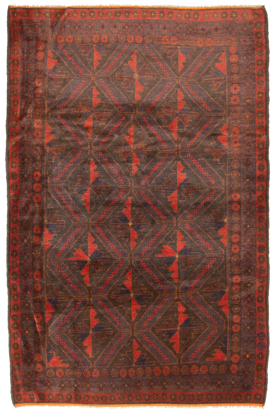 Vintage Traditional Hand-Knotted Area Rug 4'0" x 6'5" Oriental Wool Carpet gallery