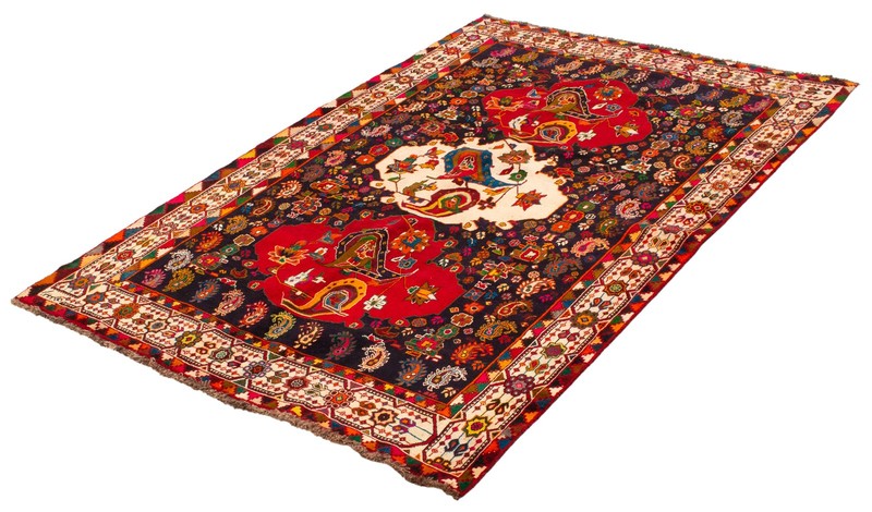 Vintage 6'1" x 9'5" Traditional Hand Knotted Vegetable Dye Wool Area Rug gallery