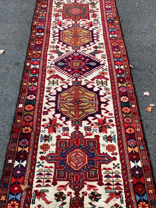 S-Anique American Tribal Heriz Serapi Runner 2'8"x29'10" gallery
