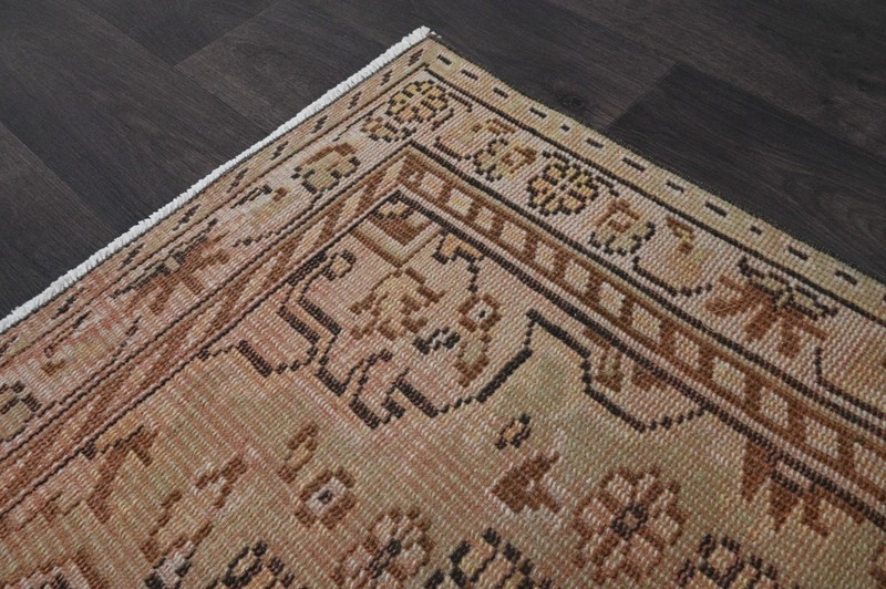 Oushak Turkish Vintage Rug 5x8 Kilim Rug Anatolian Handmade Boho Decor BROWN gallery