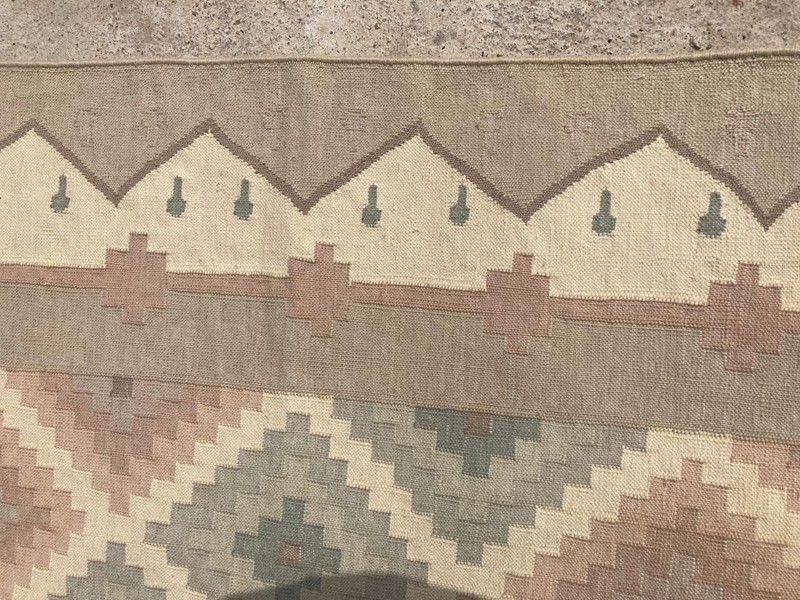 Vintage Traditional Handmade Turkish Tribal Flat Wool Kilim Floor Rug 270x176 cm gallery