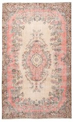 Vintage Hand-Knotted Area Rug 5’7″ x 9’5″ Traditional Oriental Wool Carpet