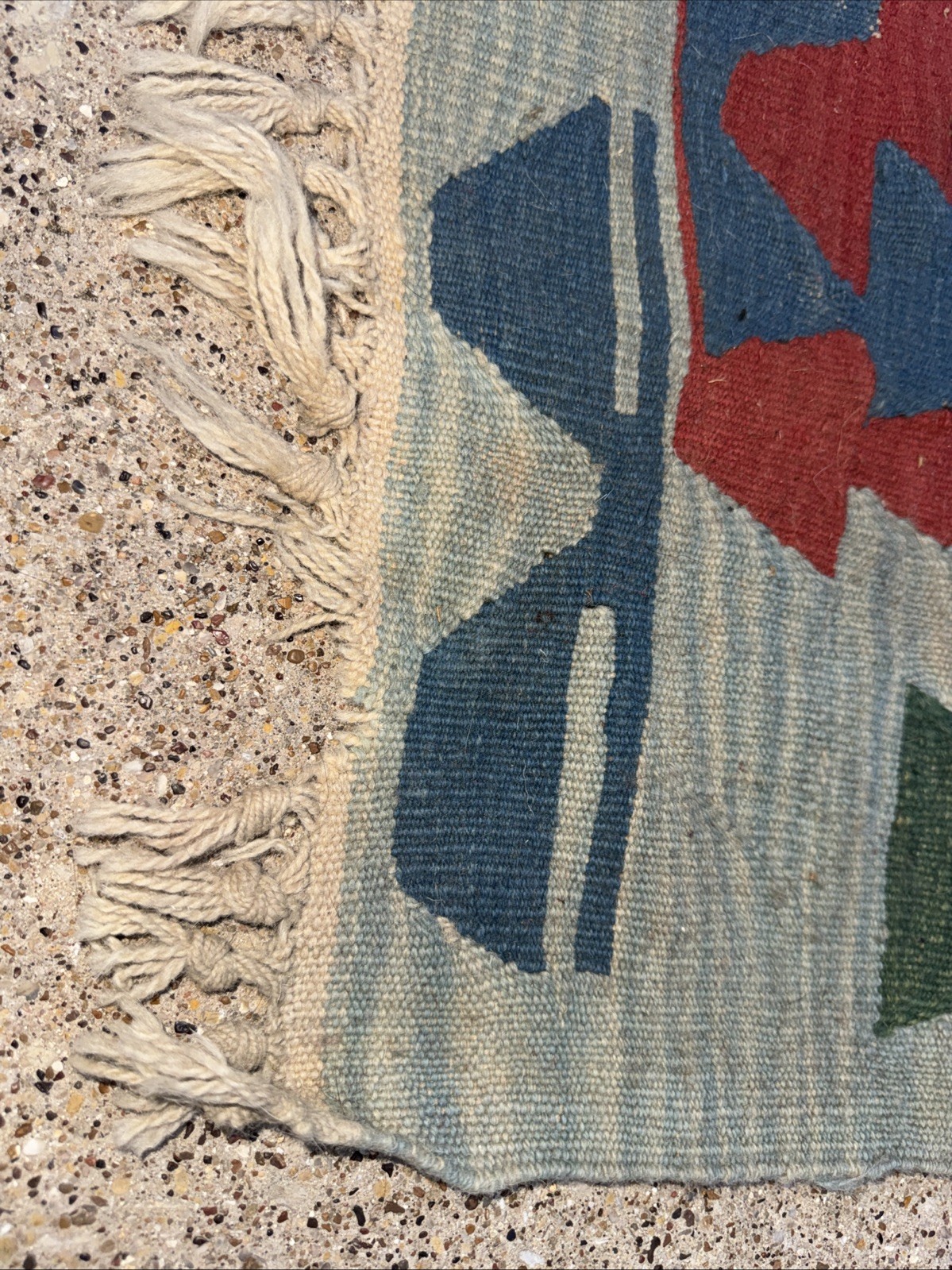 Vintage Traditional Handmade Turkish Wool Multi Tapestry Kilim Rug 62”x44” gallery