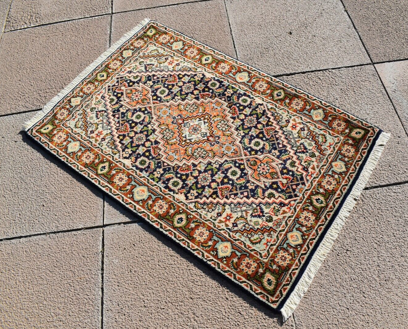 Caucasian Rug 22'' x 33'' Soft Color Rug Hand-knotted Fine Quality Wool Pile Rug gallery