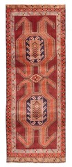 3’5″ x 9’10” Vintage Hand-knotted Runner Rug Traditional Oriental Wool Carpet