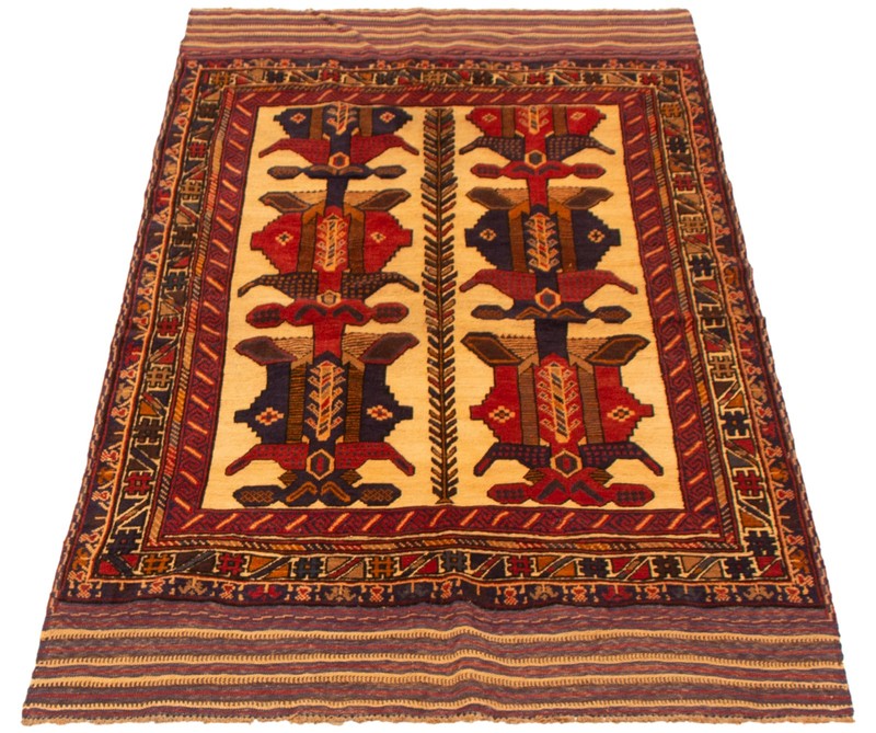 4'3" x 7'1" Vintage Hand Knotted Area Rug Traditional Oriental Wool Carpet gallery