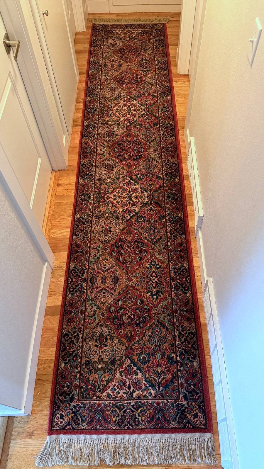 Authentic American KARASTAN Kirman Runner Carpet Design #717 12 x 2.6 ft gallery