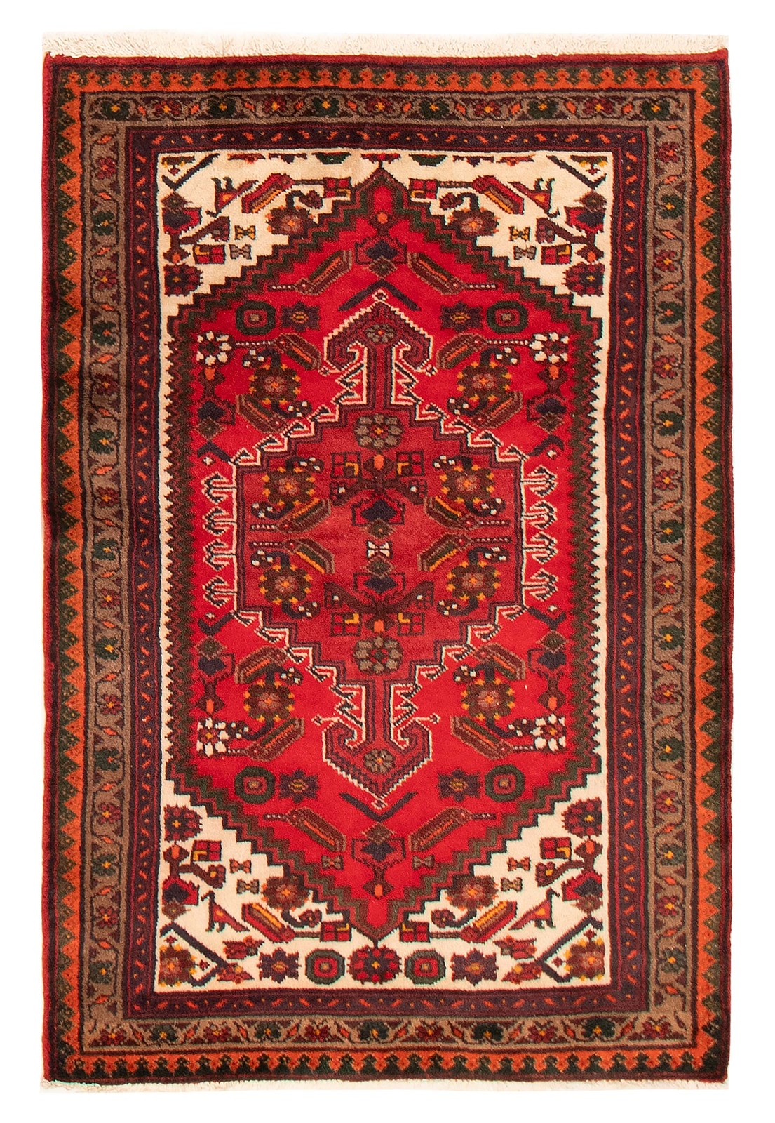 Traditional Vintage Hand-Knotted Area Rug 3'5" x 5'2" Oriental Wool Carpet gallery