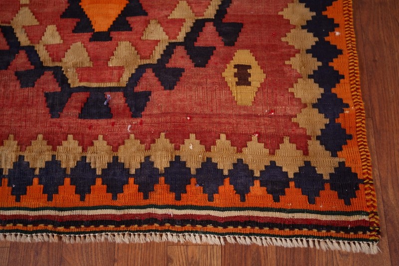 Flat Weave Kilim Reversible Wool Rug 5x7 Geometric Tribal Home Decor Carpet gallery