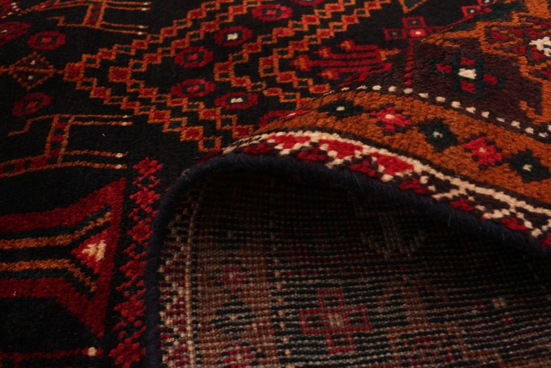 3'11" x 9'10" Vintage Hand-knotted Runner Rug Traditional Oriental Wool Carpet gallery