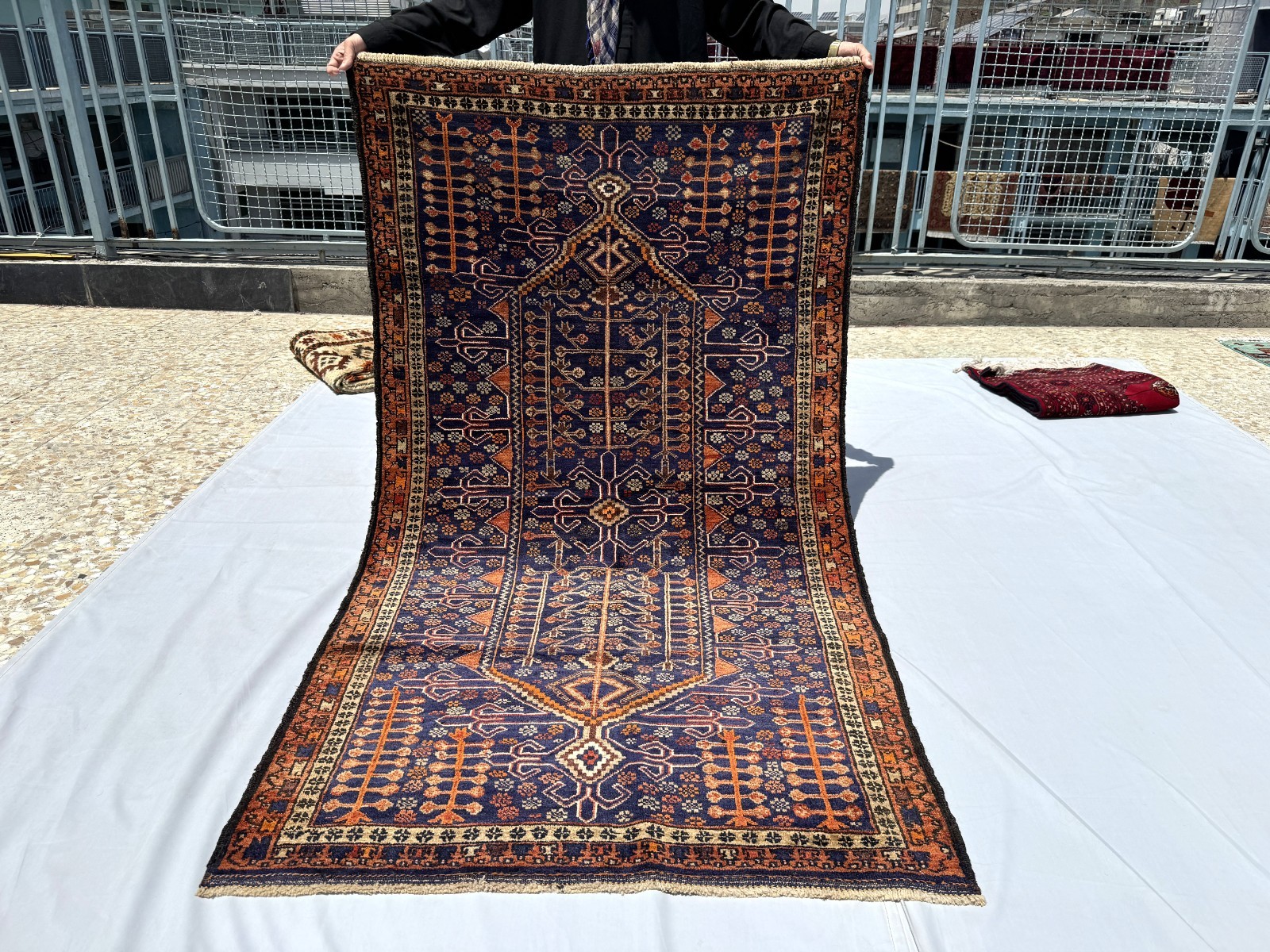 4x6 Ft Antique Afghan Hand Knotted Wool Rug Tribal Oriental Baluchi Area Carpet gallery
