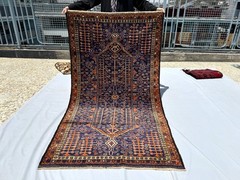 4×6 Ft Antique Afghan Hand Knotted Wool Rug Tribal Oriental Baluchi Area Carpet