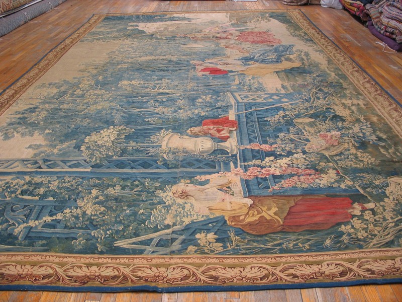10'x18' Mid 18th Century Beauvais Large Tapestry "La Musique" by Francois gallery