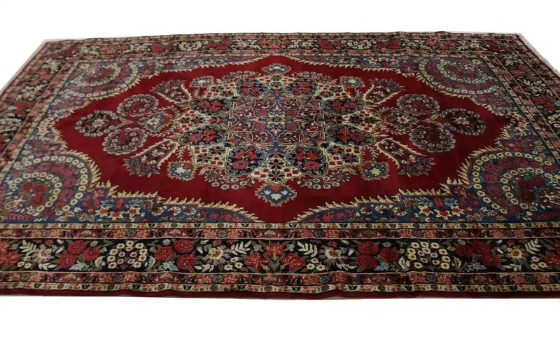 One-of-a-Kind Traditional Floral Kork Wool Rug Oriental Décor Carpet 6'5X10'5 ft gallery