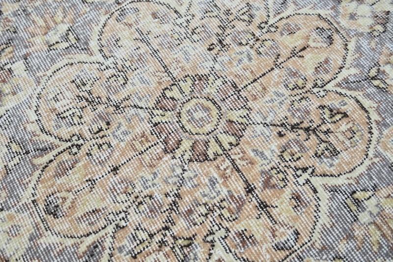 Oushak Turkish Vintage Rug 7x10 Kilim Rug Anatolian Handmade Boho Decor RAINBOW gallery