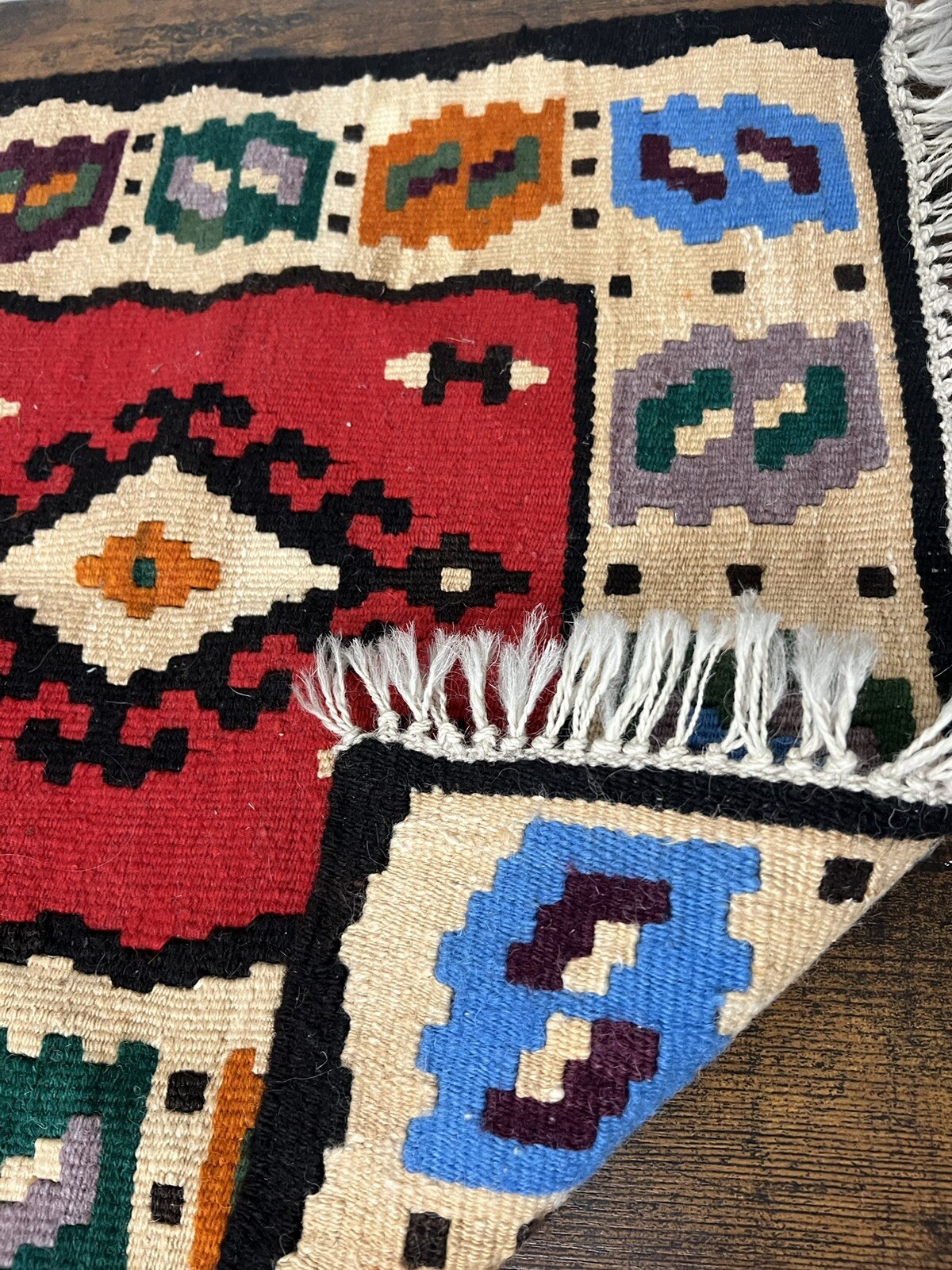 Vintage Kilim Rug Table Centerpiece Place Mat Doormat Wall Hanging gallery