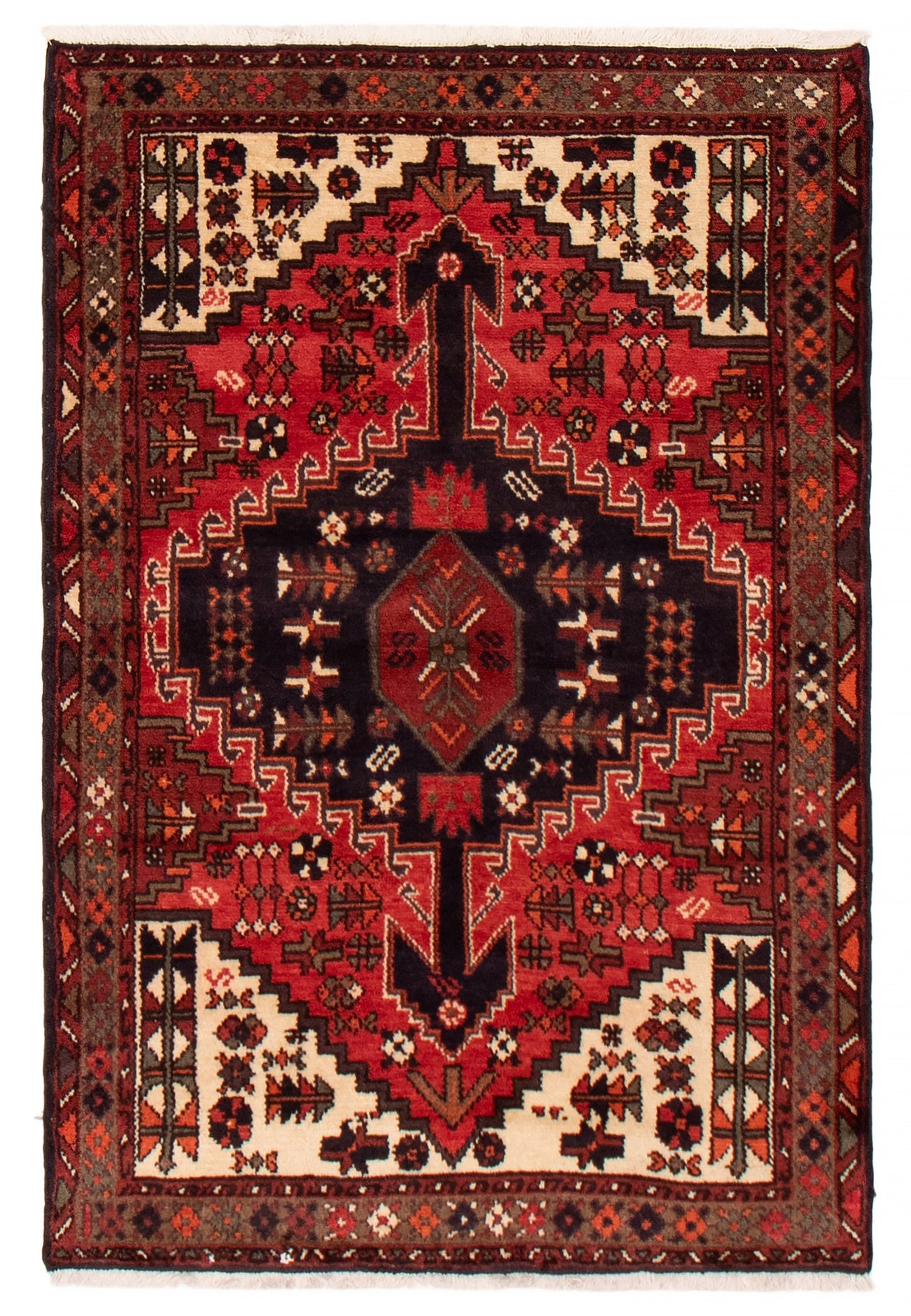 Traditional Vintage Hand-Knotted Area Rug 3'5" x 5'1" Oriental Wool Carpet gallery
