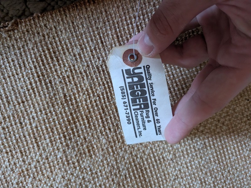 Vintage Spanish Wool Rug Set (27x54 & 19x36) - Cream Popcorn Weave gallery