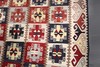 Medallion Grid Turkish Kilim 3' 7" x 5' 5" Cream Hand Knotted Area Rug gallery