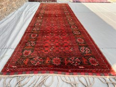 280 X 90cm Vintage Stunning Natural Vegetable Dye Bashiry Khunduzi Hallway Runer