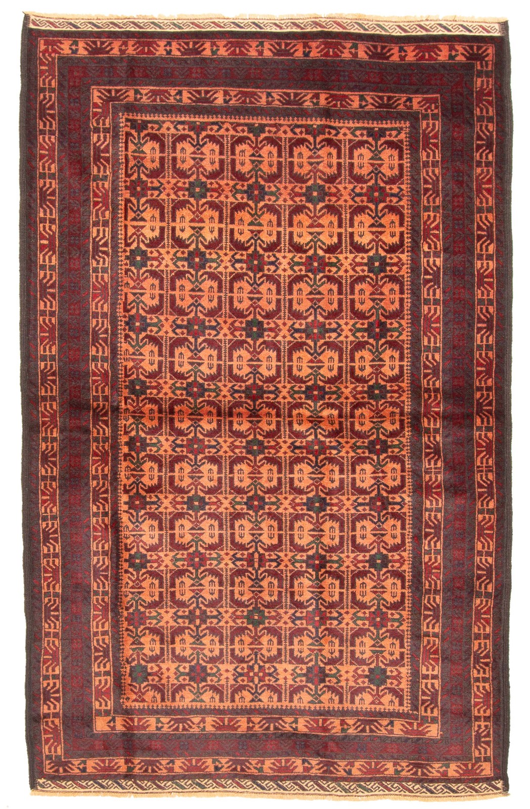 Vintage 4'3" x 6'8" Traditional Hand Knotted Vegetable Dye Wool Area Rug gallery