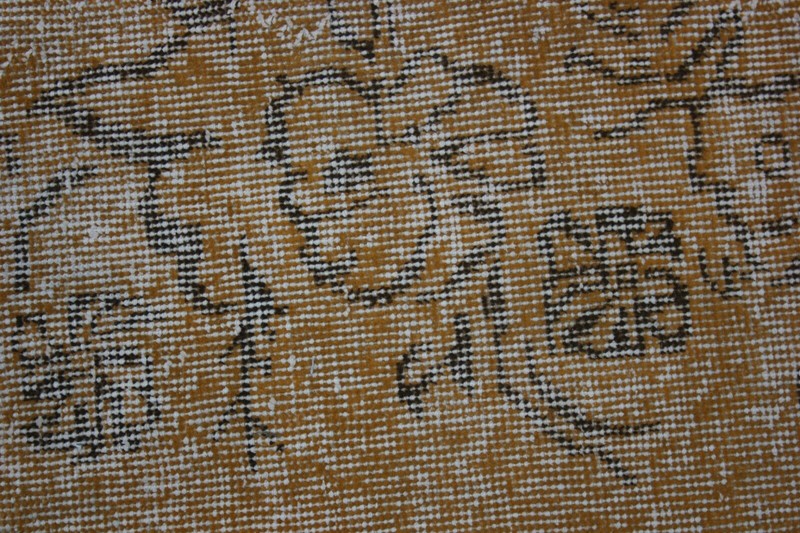 Anatolian Overdyed Handmade Carpet Traditional Vintage Orange Area Rug 5x10 ft gallery