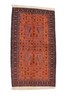 Tribal Antique Birds Afghan 3' 8" x 6' 7" Orange Hand Knotted Area Rug gallery