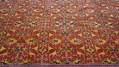 Exquisite Turkish Lotto Oushak Hand Knotted Wool Large Oriental Rug 10’7″ x 17′