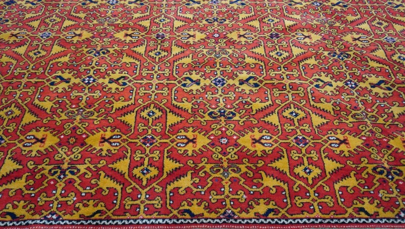 Exquisite Turkish Lotto Oushak Hand Knotted Wool Large Oriental Rug 10'7" x 17' gallery