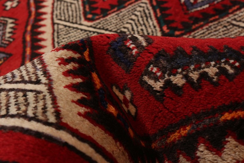 3'9" x 10'6" Vintage Hand-knotted Runner Rug Traditional Oriental Wool Carpet gallery