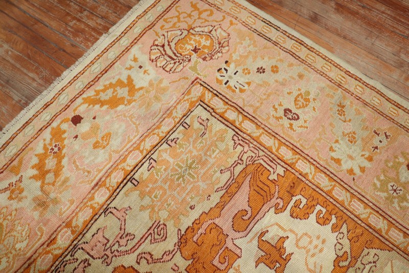 Antique World Class Turkish Oushak Ushak Rug Size 11'8''x15'6'' gallery
