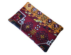 Turkish Pillow Cover Sofa Rug 12” x 20” Made of Antique Cushion Cover Carpet