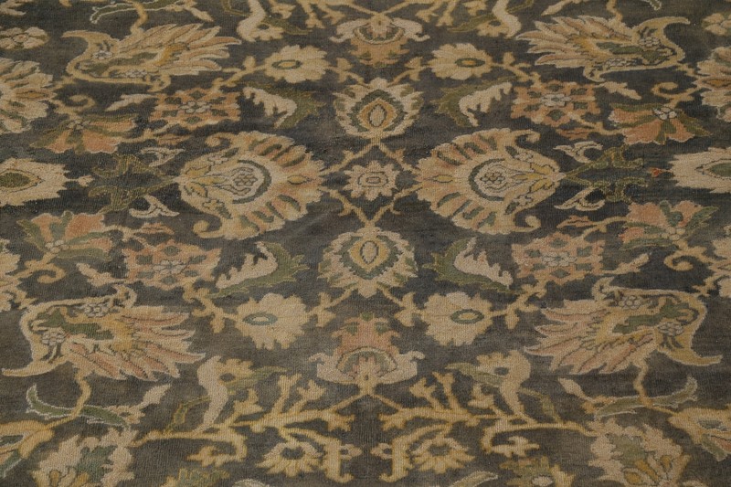 Antique Pre-1900 Vegetable Dye Sultanabad Handmade Palace Size Area Rug 12'x16' gallery