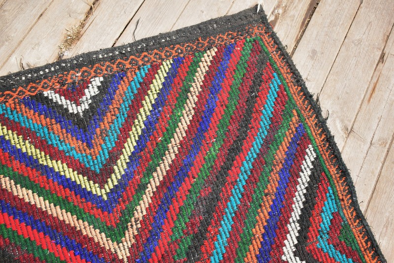 Turkish Kilim Rug 38''x78'' Handwoven 3x6 Konya Cicim Kilim 98x200cm Jajim Rug gallery