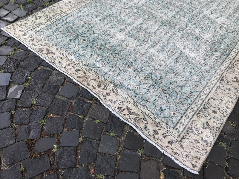 Handmade Rug Turkish Area Rug Vintage Rug Oushak Rug Antique Rug Bohemian Rug gallery