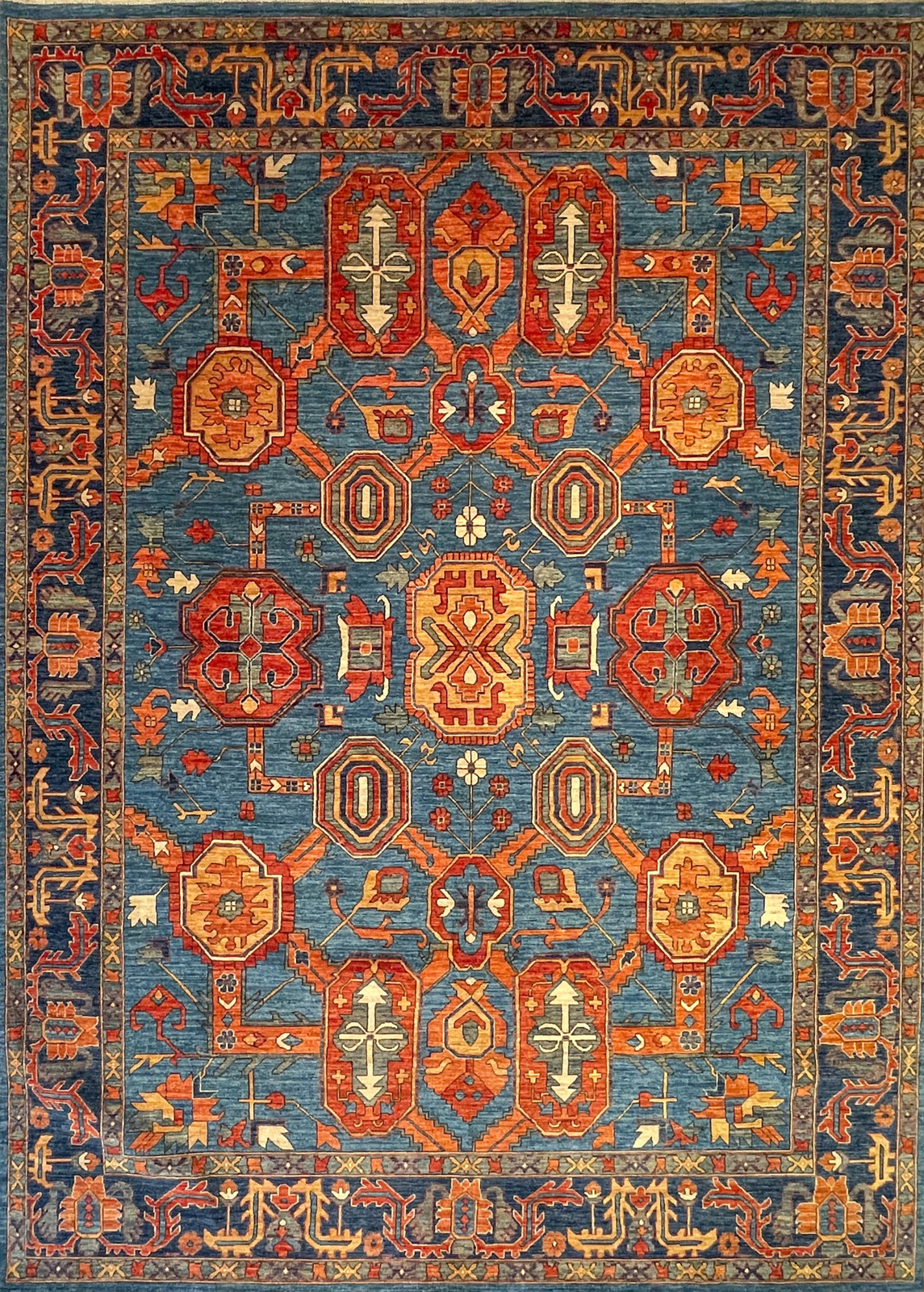 Hand-knotted Rug (Carpet) 8'8X12'1, Choeb Rang mint condition gallery