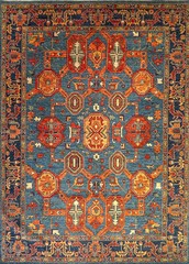 Hand-knotted Rug (Carpet) 8’8X12’1, Choeb Rang mint condition