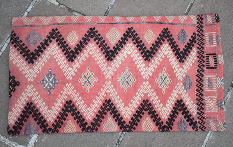Turkish Kilim Pillow Cover Sofa Rug 19''x35'' Decorative Handmade Cushion Cover gallery