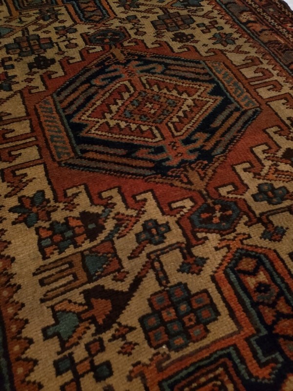 Dark KAREJE runner, Multi-Medallion Beige Dark Red - 2'11" x 11'6" gallery
