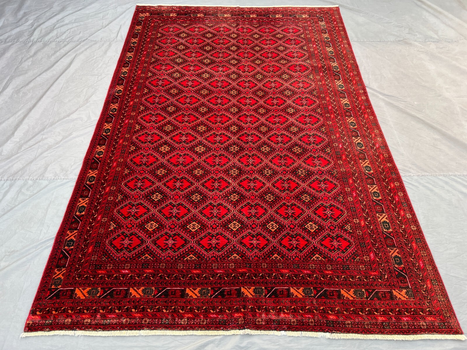 6x9 Ersari Rug – 1970s Afghan Sulaimani Wool Tribal Bedroom Carpet, Turkmen Rug gallery