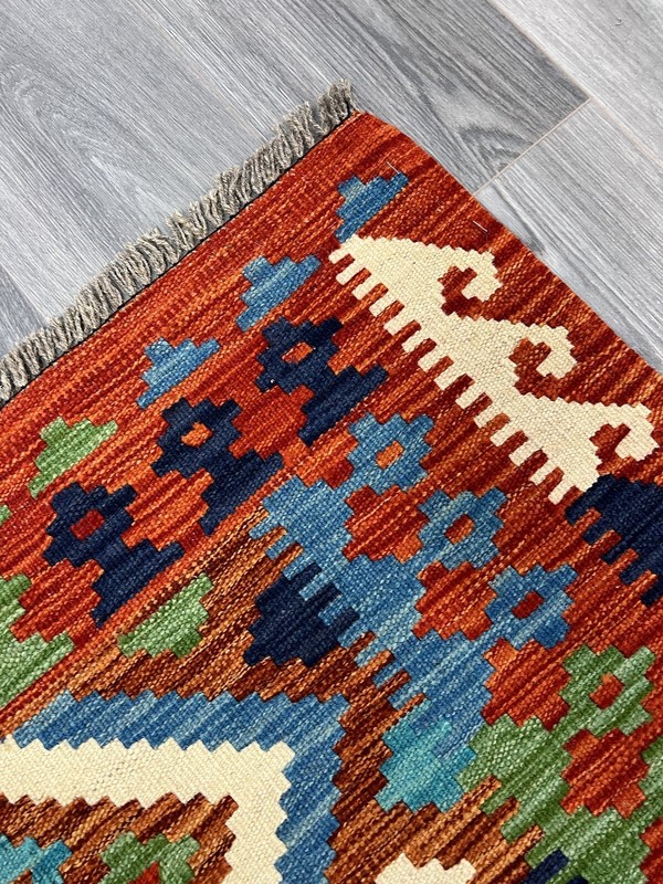 Vintage Kilim Traditional Hand Made Oriental Wool Kilim 5ftx3.2ft 149cmx100cm gallery