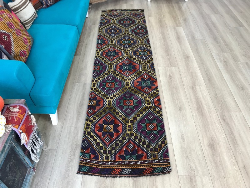 Home decor rug, Long size rug, Runner area rug, Hallway rug, Stair rug, Wool rug gallery