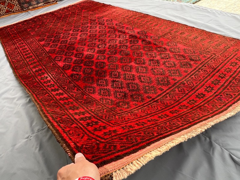 150 X 270 cm Vintage Natural Vegetable Dye Khowdani Nomad Maldari Belouch Carpe gallery