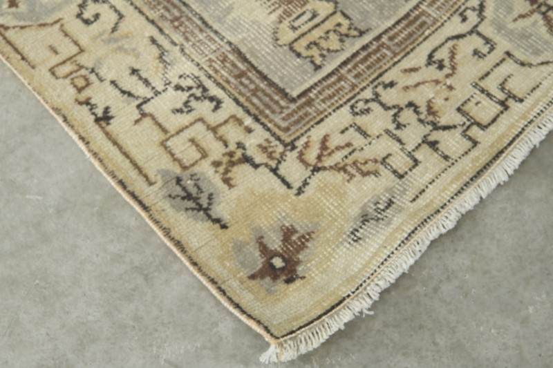 5x9 turkish vintage rug, hand-knotted oushak wool rug, boho decor carpet,722 gallery