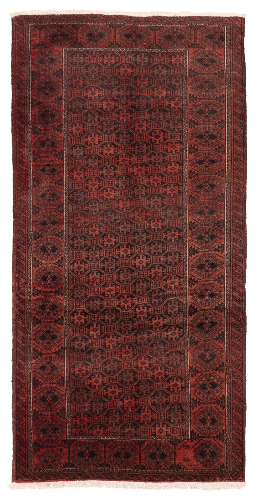 Traditional Vintage Hand-Knotted Area Rug 3'9" x 7'7" Oriental Wool Carpet gallery