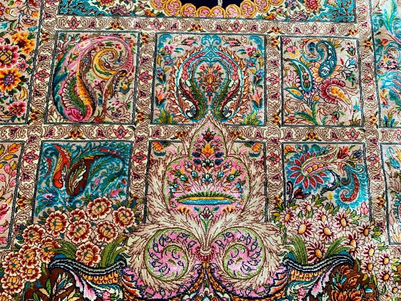 100% Silk Rug Tree of Life Silk Rug Handmade Fringes and Borders 3x5 ft gallery