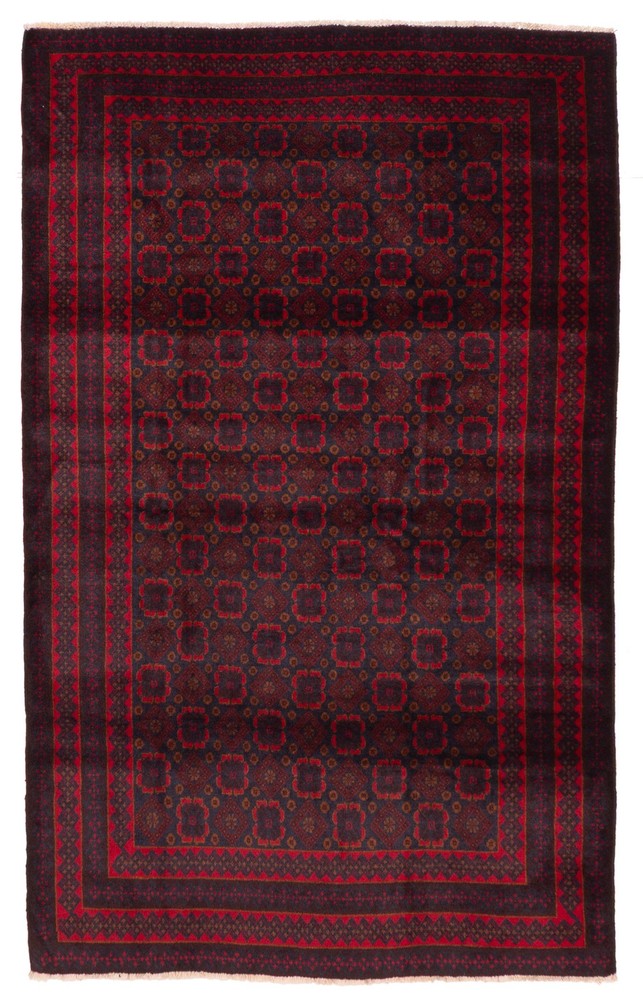 Traditional Vintage Hand-Knotted Area Rug 4'1" x 6'8" Oriental Wool Carpet
